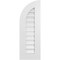 Ekena Millwork Quarter Round Top Left Surface Mount PVC Gable Vent w/ 3-1/2"W x 1"P Standard Frame, 12"W x 34"H GVPQL12X3401SF - alternate 1